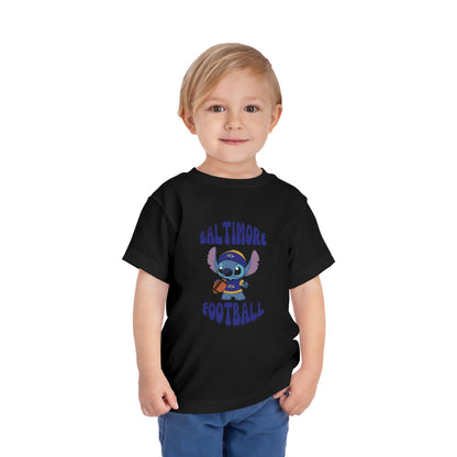 Toddler Stitch Design Ravens Football - Inspired T-Shirt