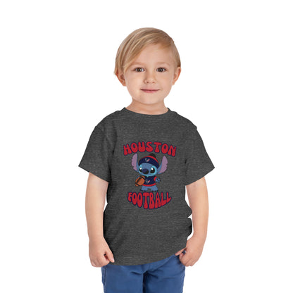 Toddler Stitch Design Houston Football - Inspired T-Shirt