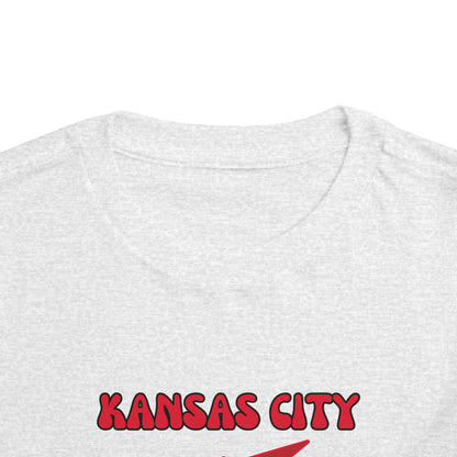 Toddler Bluey Design Kansas City Chiefs Football -Inspired T-Shirt