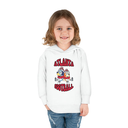 Toddler Bluey & Bingo Design Falcons Football - Inspired Pullover Fleece Hoodie