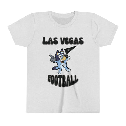 Youth Bluey Design Las Vegas Raiders  Football -Inspired T-Shirt