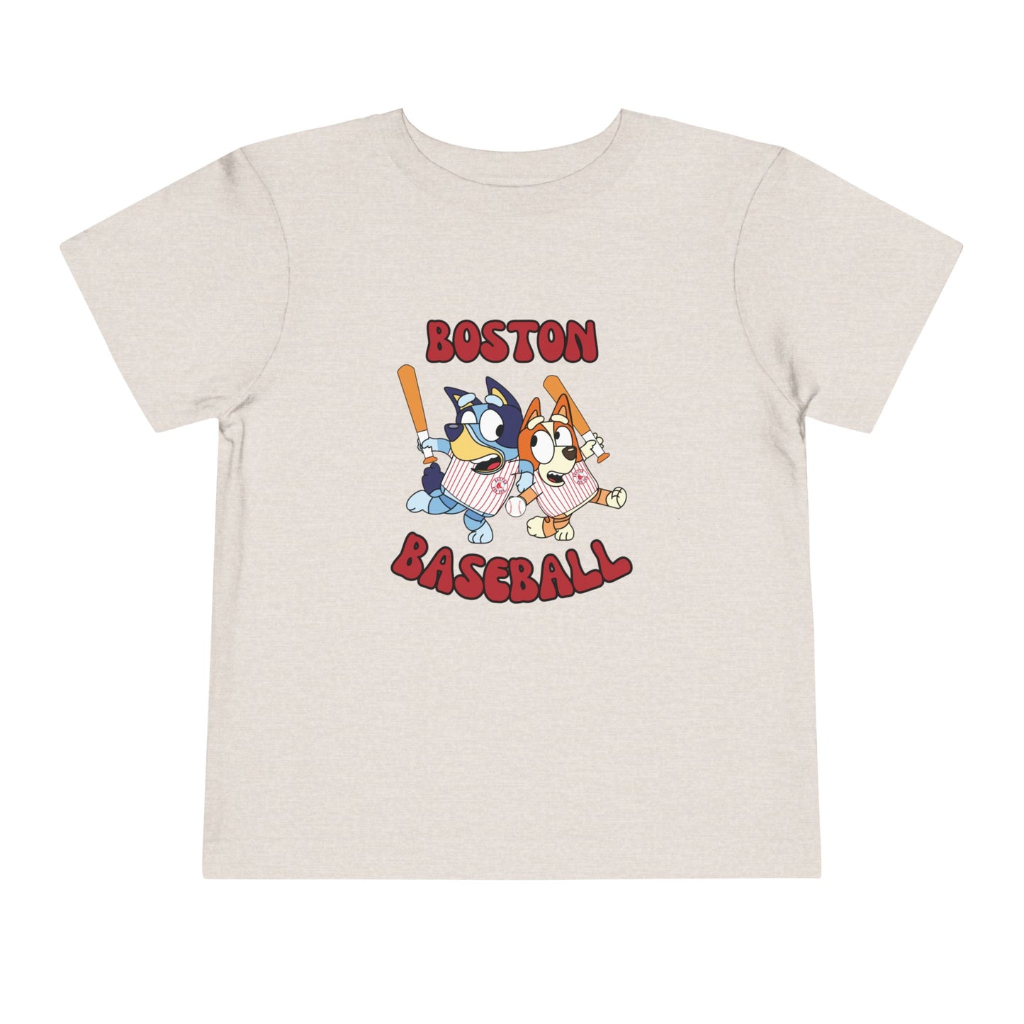 Toddler Bluey Design Boston Red Sox - Inspired T-Shirt