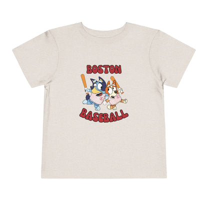 Toddler Bluey Design Boston Red Sox - Inspired T-Shirt