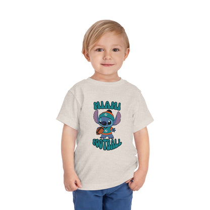 Toddler Stitch Design Dolphins Football - Inspired T-Shirt