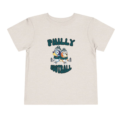 Toddler Bluey & Bingo Design Philadelphia Eagles Football - Inspired T-Shirt