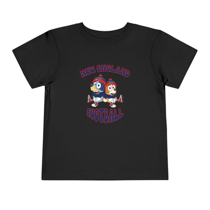 Toddler Bluey & Bingo Design Patriots Football - Inspired T-Shirt