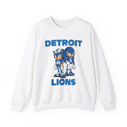 Sonic and Knuckles Jahmyr Gibbs and David Montgomery Detroit Lions Unisex Crewneck Sweatshirt