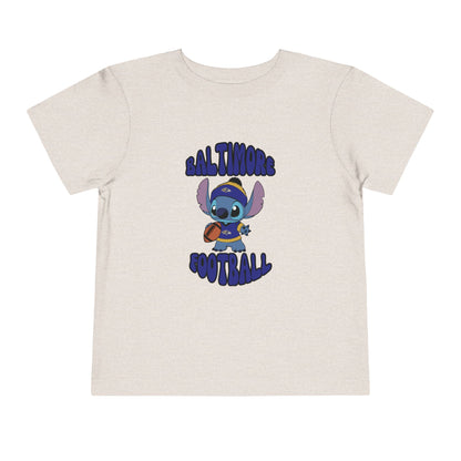 Toddler Stitch Design Ravens Football - Inspired T-Shirt