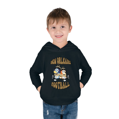 Toddler Bluey & Bingo Design Saints Football - Inspired Pullover Fleece Hoodie