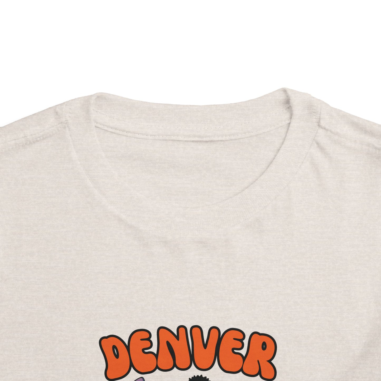 Toddler Stitch Design Broncos Football - Inspired T-Shirt