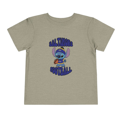 Toddler Stitch Design Ravens Football - Inspired T-Shirt