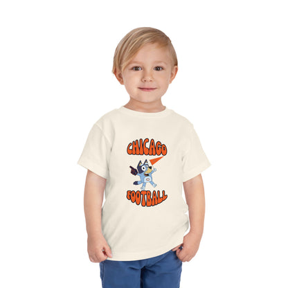 Toddler Bluey Design Chicago Bears Football - Inspired T-Shirt