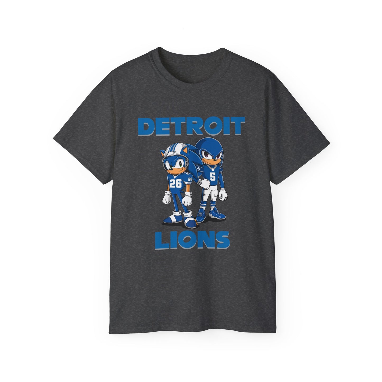 Sonic and Knuckles Jahmyr Gibbs and David Montgomery Detroit Lions Unisex Tee Shirt