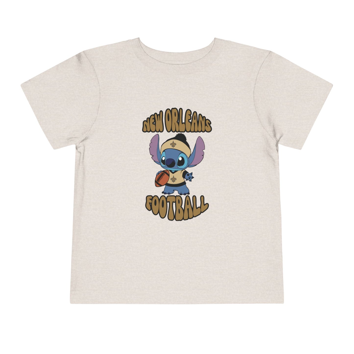 Toddler Stitch Design Saints Football - Inspired T-Shirt