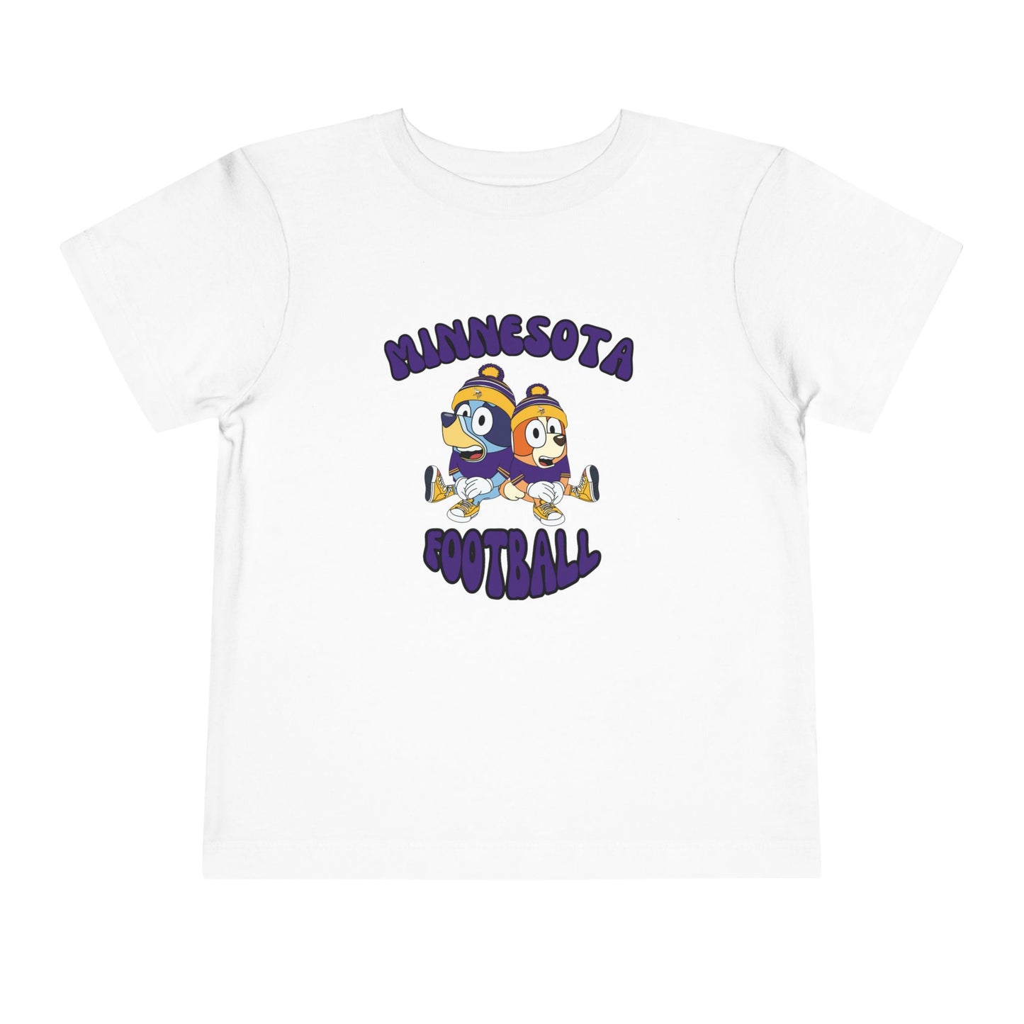 Toddler Bluey & Bingo Design Vikings Football - Inspired T-Shirt