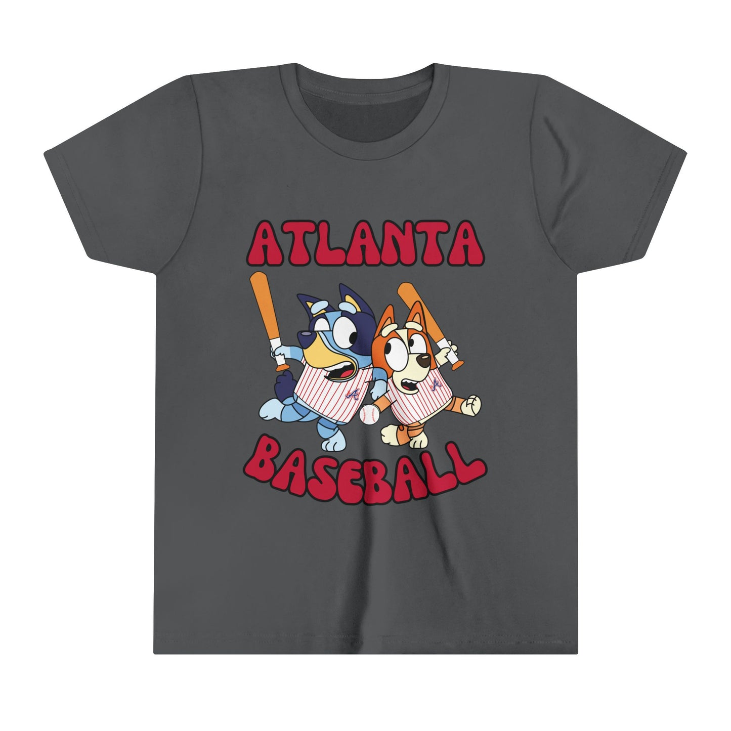 Youth Bluey Design Atlanta Braves - Inspired T-Shirt