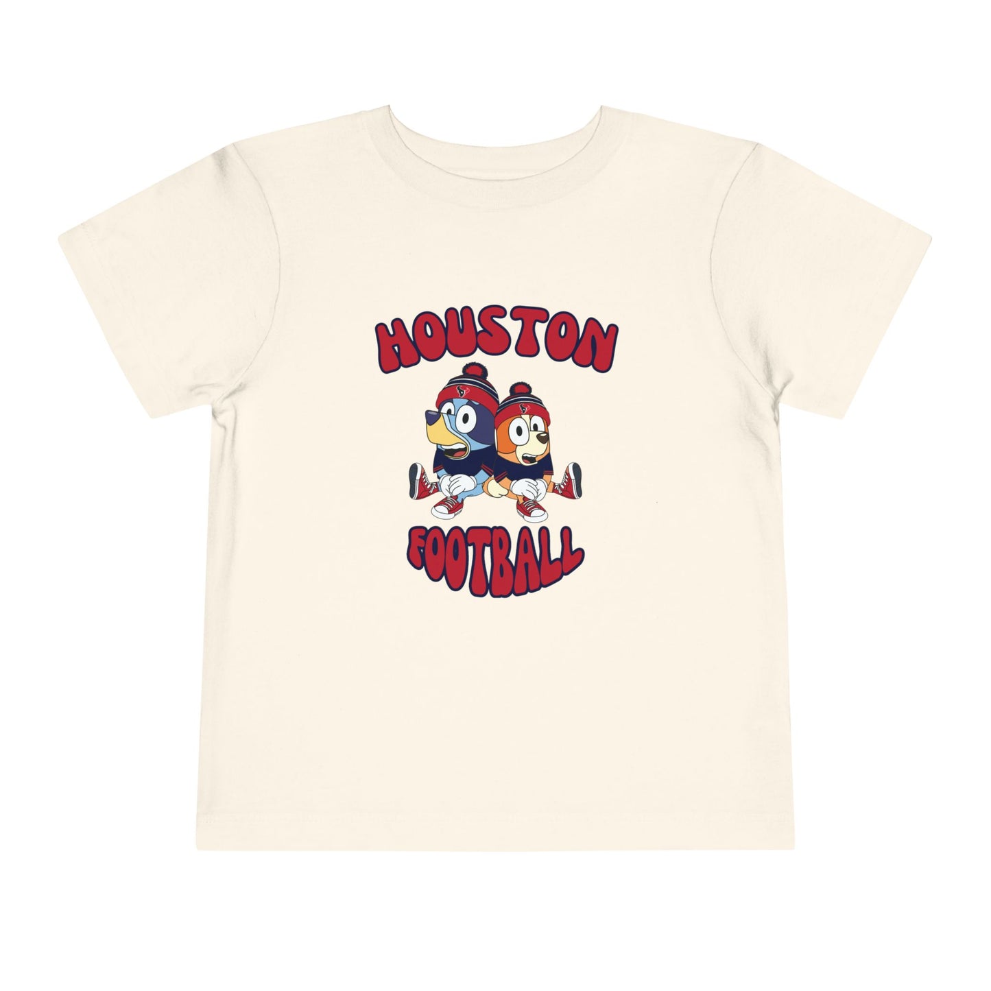 Toddler Bluey & Bingo Design Texans Football - Inspired T-Shirt