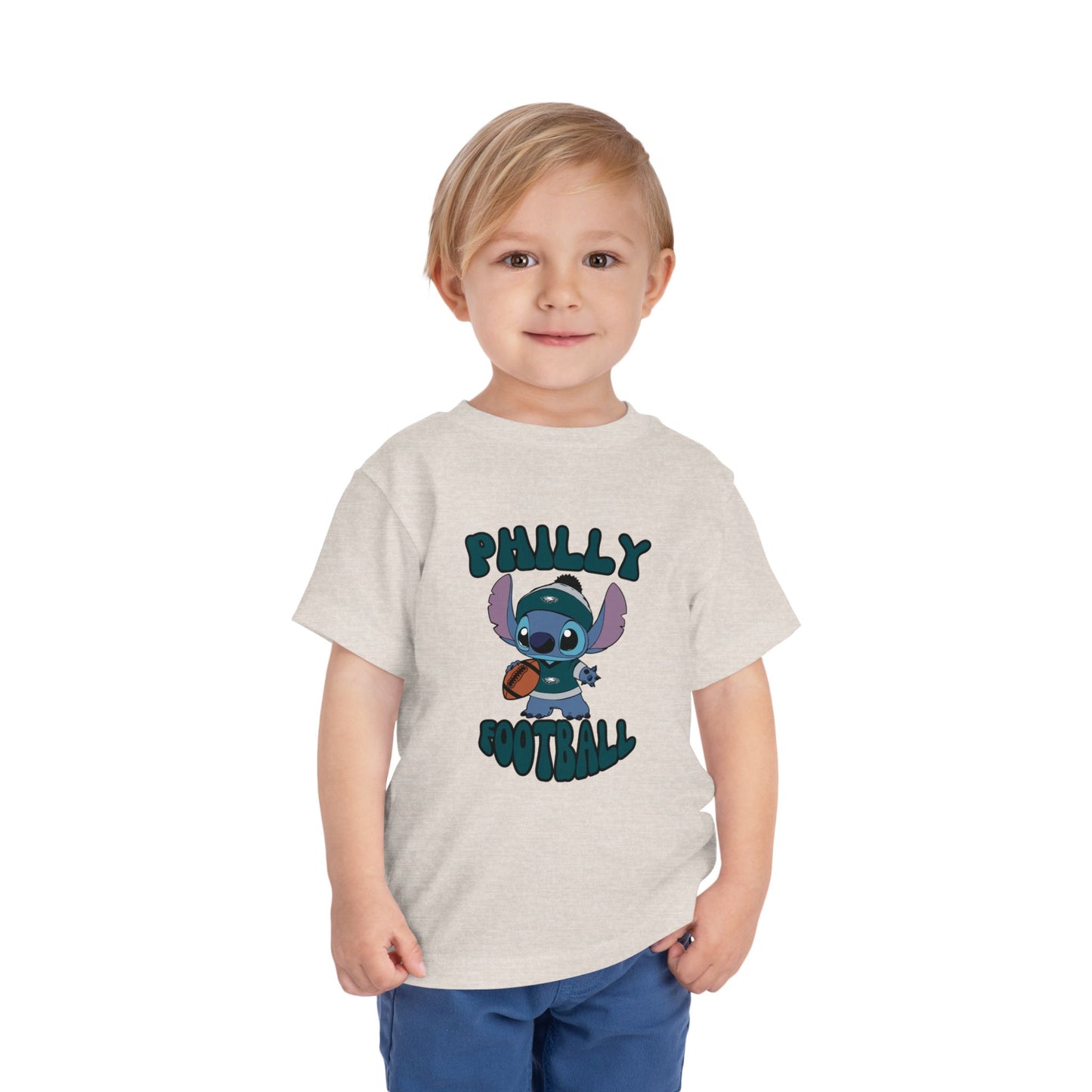 Toddler Stitch Design Eagles Football - Inspired T-Shirt