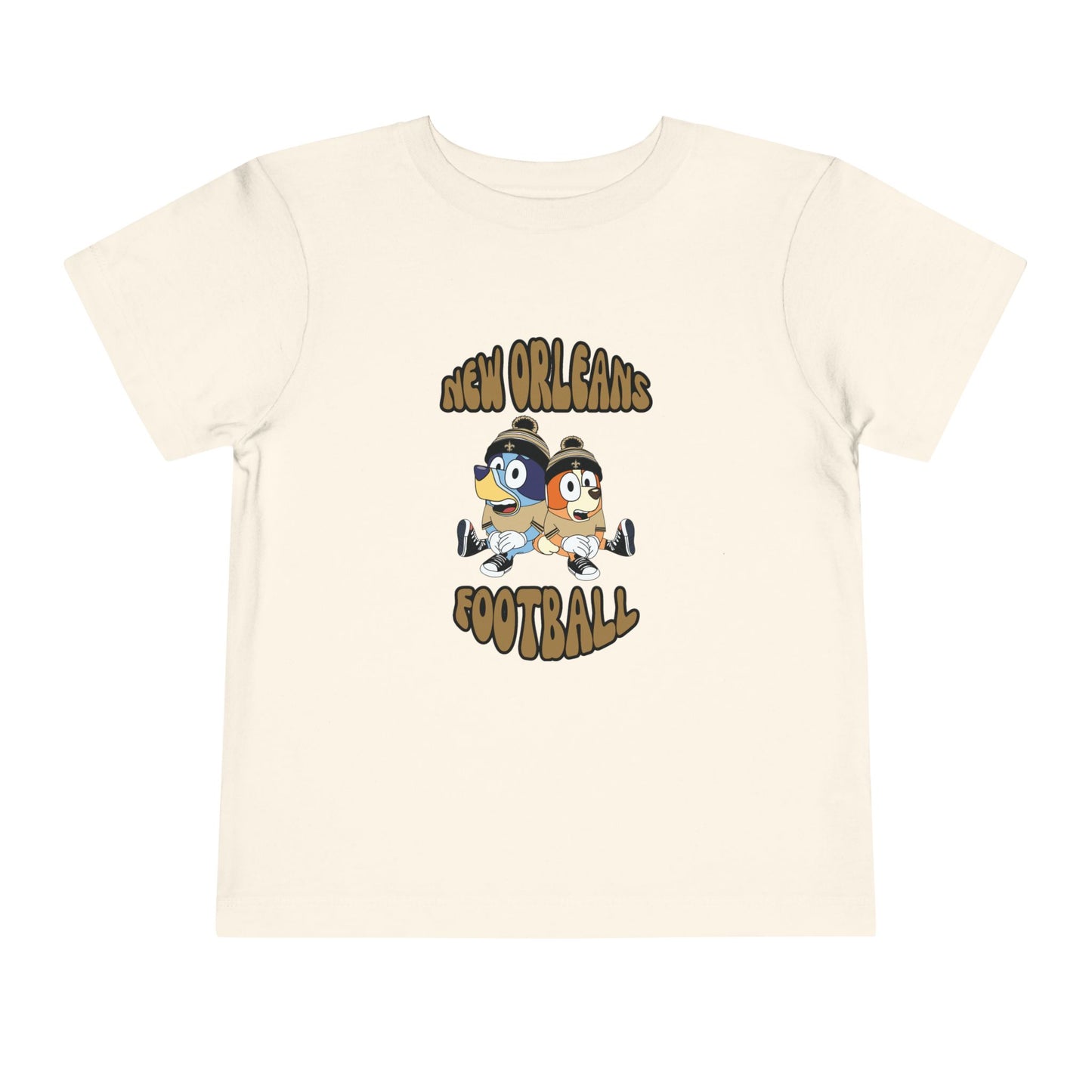 Toddler Bluey & Bingo Design Saints Football - Inspired T-Shirt