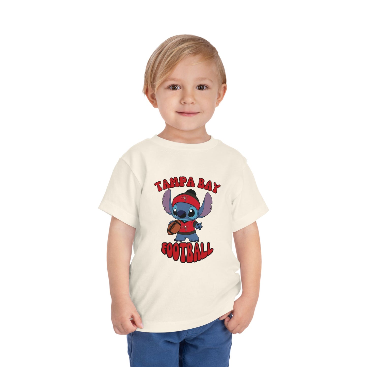 Toddler Stitch Design Buccaneers Football - Inspired T-Shirt