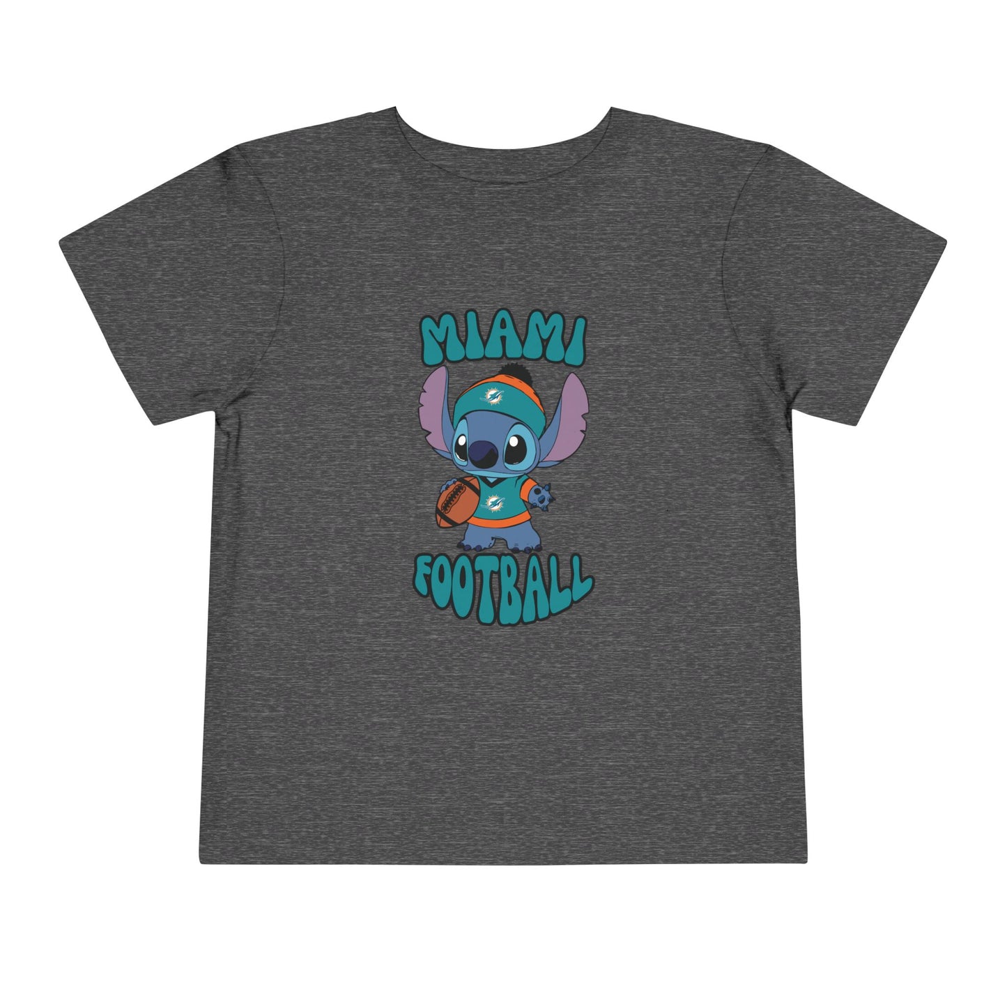 Toddler Stitch Design Dolphins Football - Inspired T-Shirt