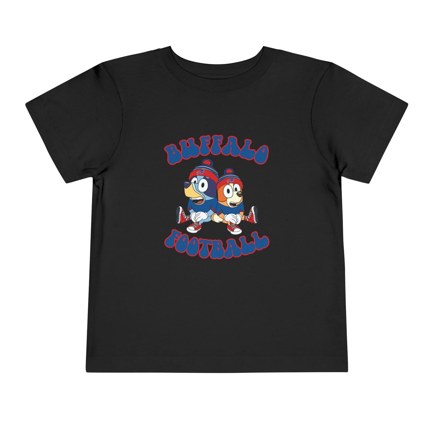 Toddler Bluey & Bingo Design Bills Football - Inspired T-Shirt