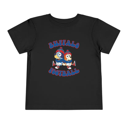 Toddler Bluey & Bingo Design Bills Football - Inspired T-Shirt