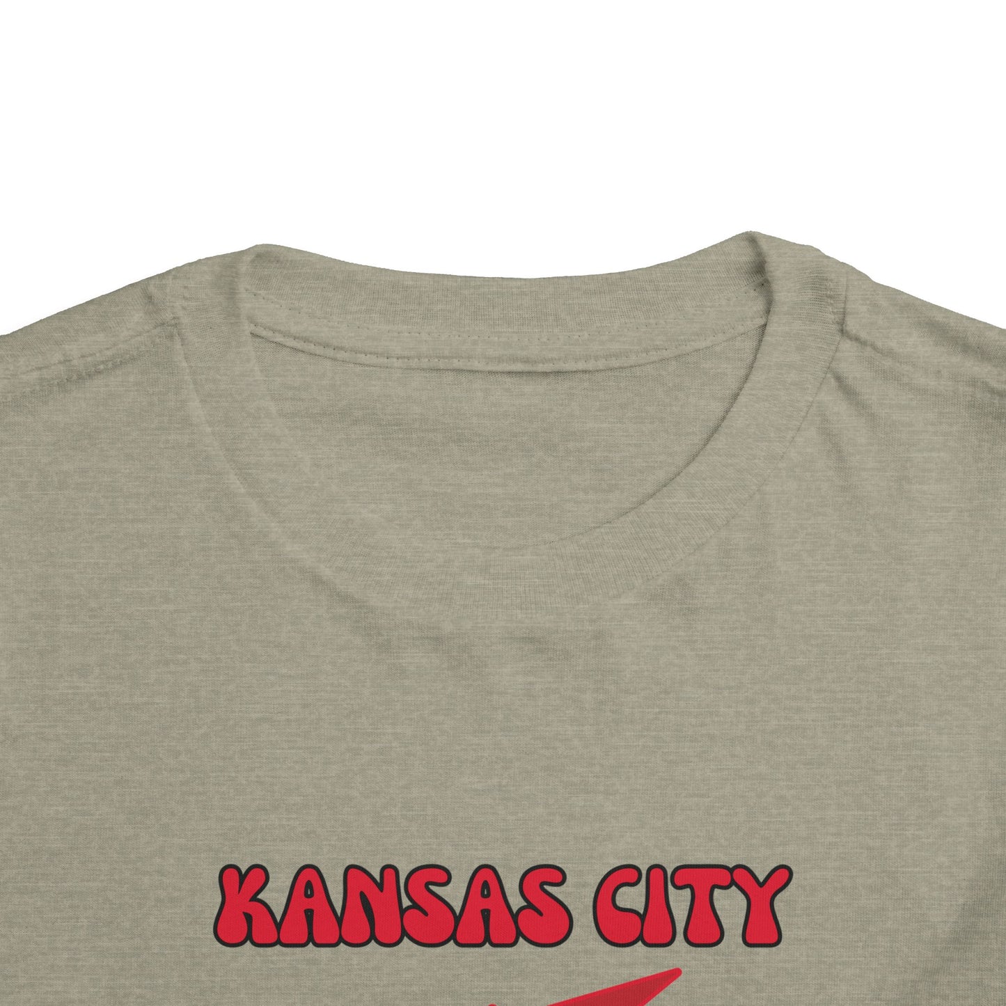 Toddler Bluey Design Kansas City Chiefs Football -Inspired T-Shirt