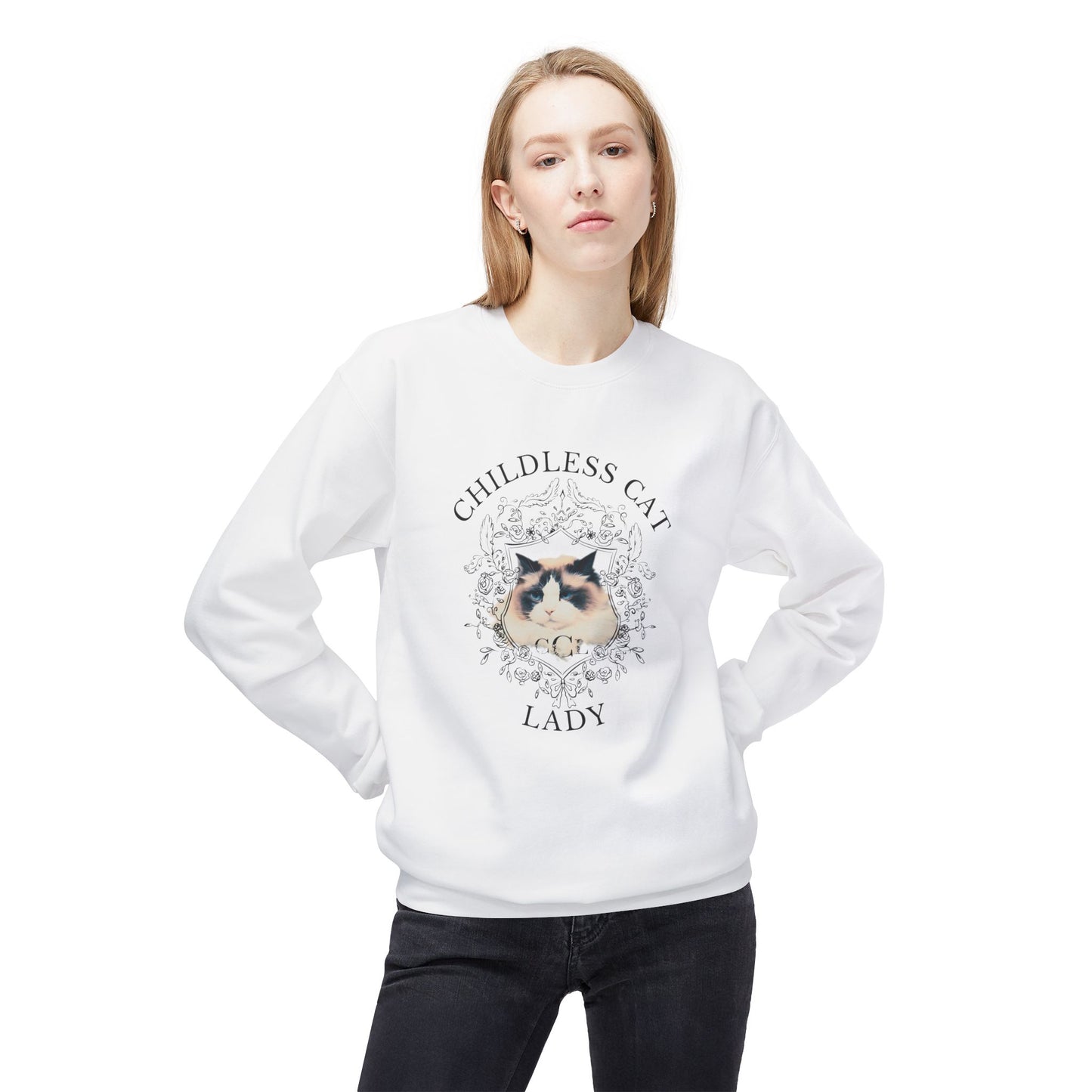 Unisex Cozy Childless Cat Lady Sweatshirt