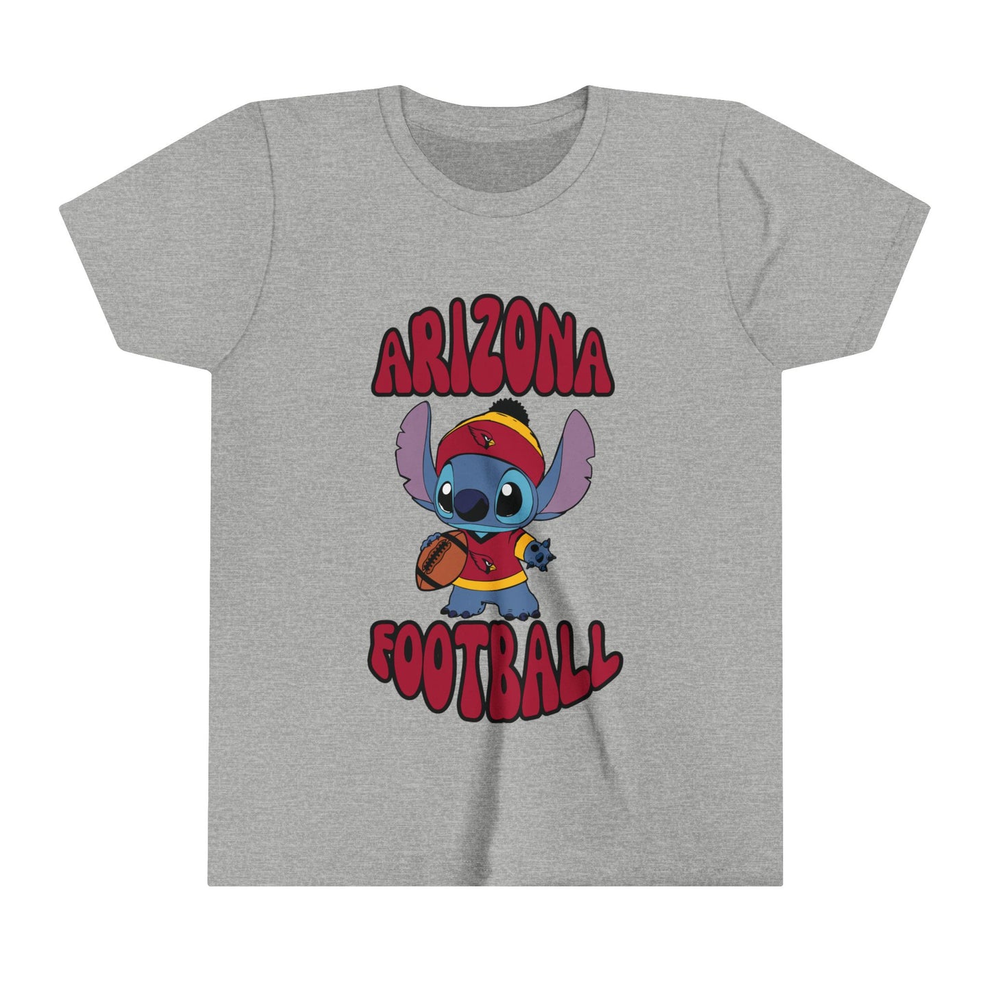 Youth Stitch Design Cardinals Football - Inspired T-Shirt