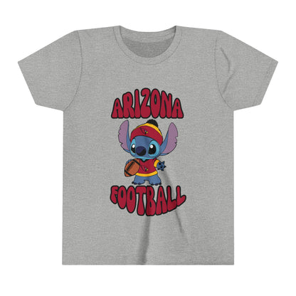 Youth Stitch Design Cardinals Football - Inspired T-Shirt