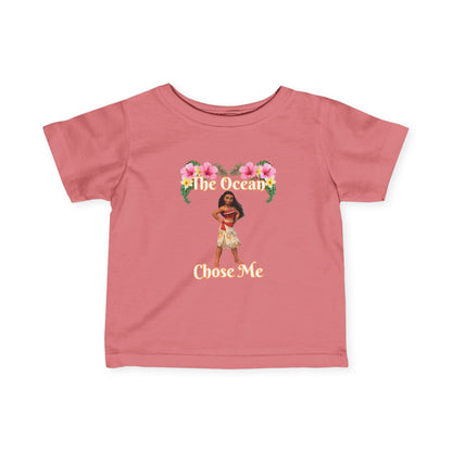 Moana Infant Tee-Shirt  - The Ocean Chose Me Infant Tee-Shirt