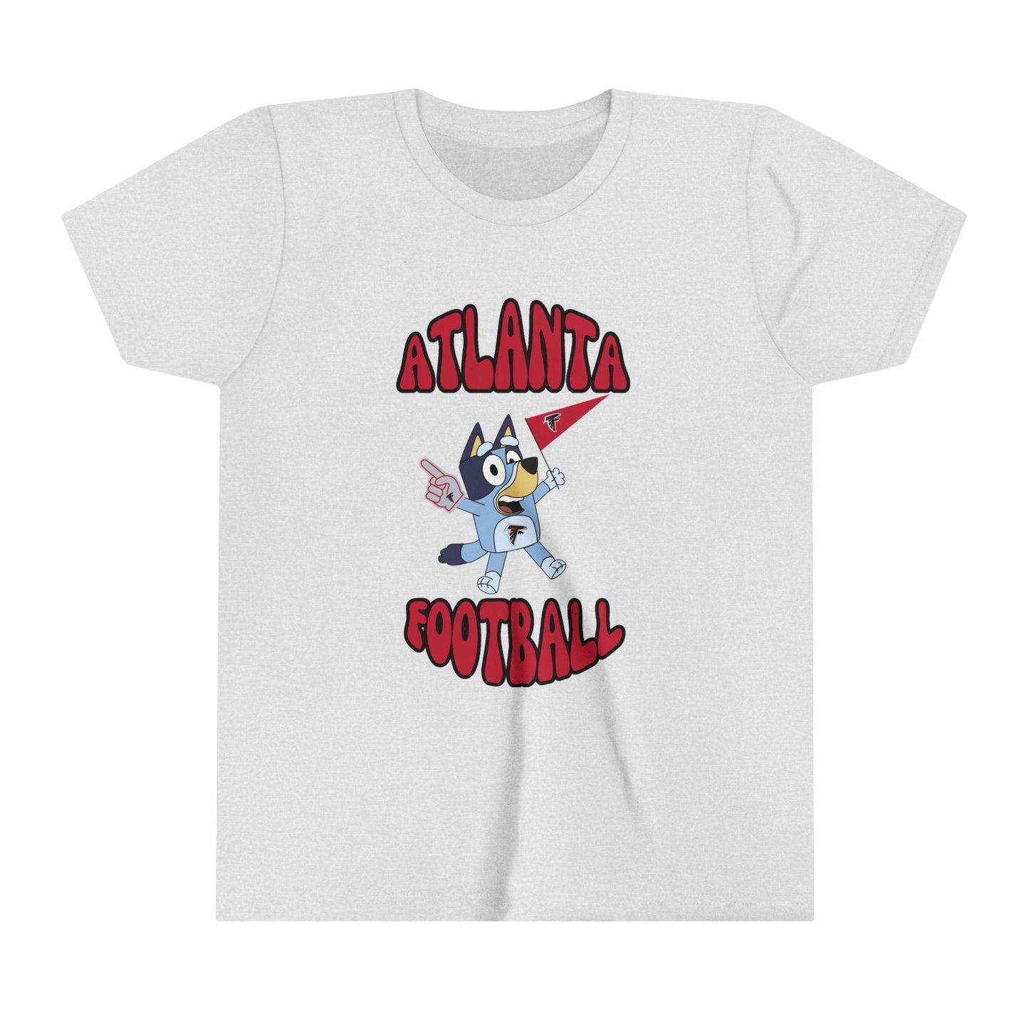 Youth Bluey Design Atlanta Falcons Football -Inspired T-Shirt