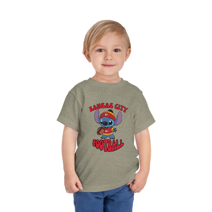 Toddler Stitch Design Chiefs Football - Inspired T-Shirt