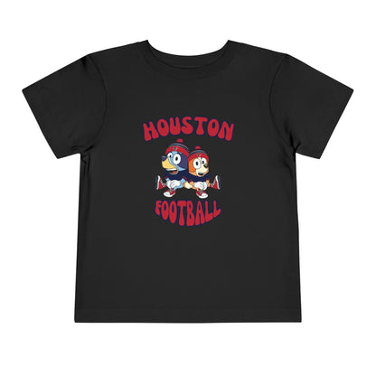 Toddler Bluey & Bingo Design Texans Football - Inspired T-Shirt