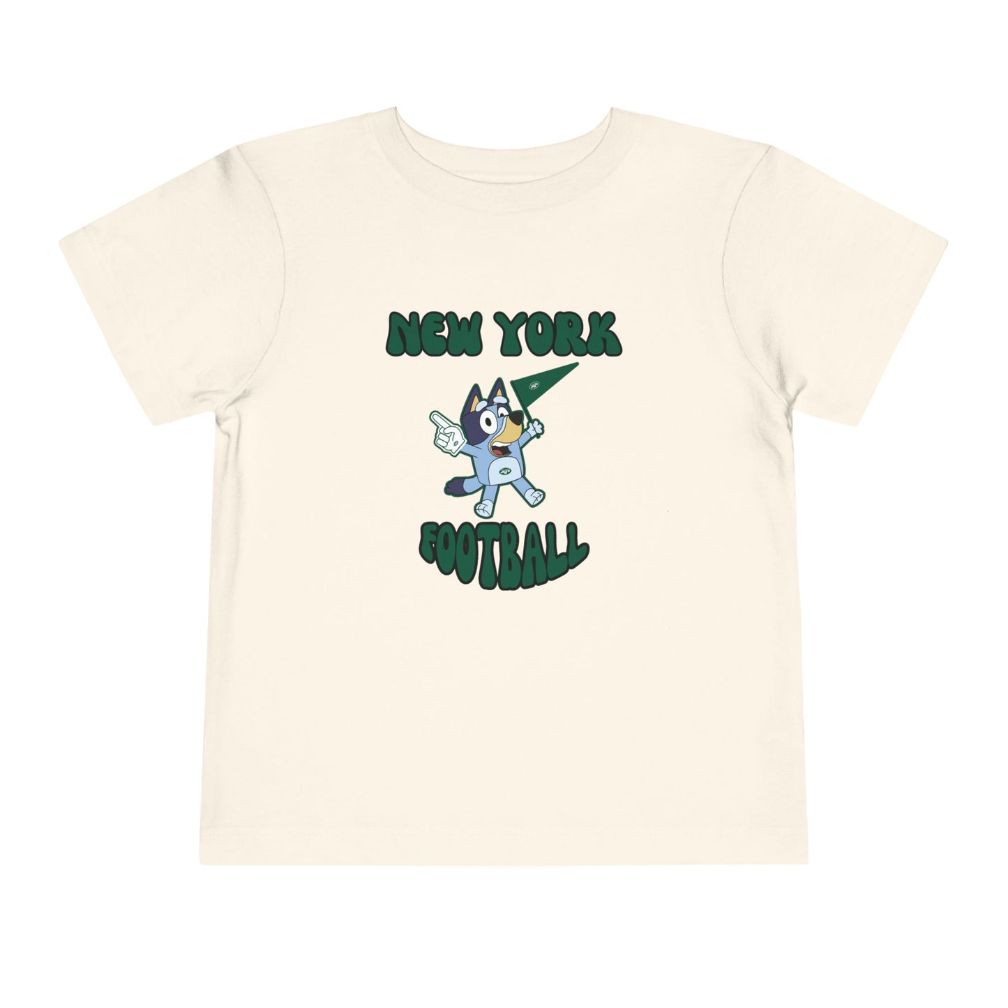 Toddler Bluey Design New York Jets Football -Inspired T-Shirt