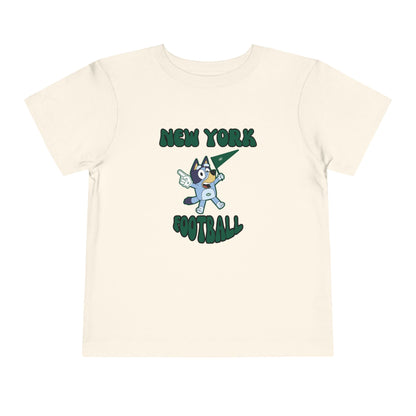 Toddler Bluey Design New York Jets Football -Inspired T-Shirt