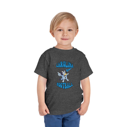 Toddler Bluey Design Carolina Panthers Football  -Inspired T-Shirt