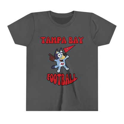 Youth Bluey Design Tampa Bay Buccaneers Football -Inspired T-Shirt