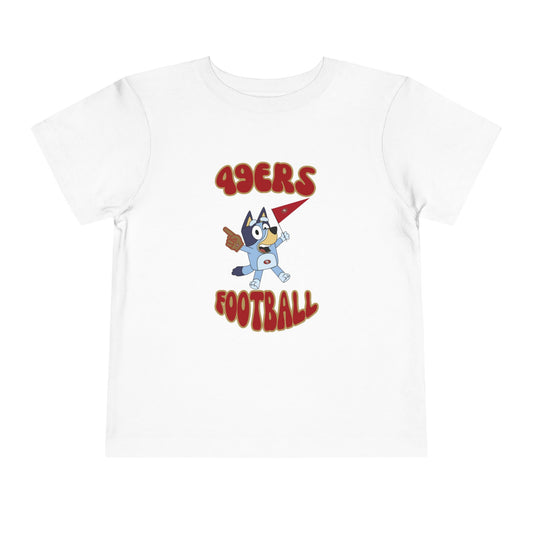 Toddler Bluey Design San Francisco 49ers-Inspired T-Shirt