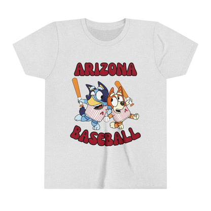 Youth Bluey Design Arizona Diamondbacks - Inspired T-Shirt