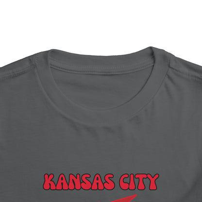 Toddler Bluey Design Kansas City Chiefs Football -Inspired T-Shirt