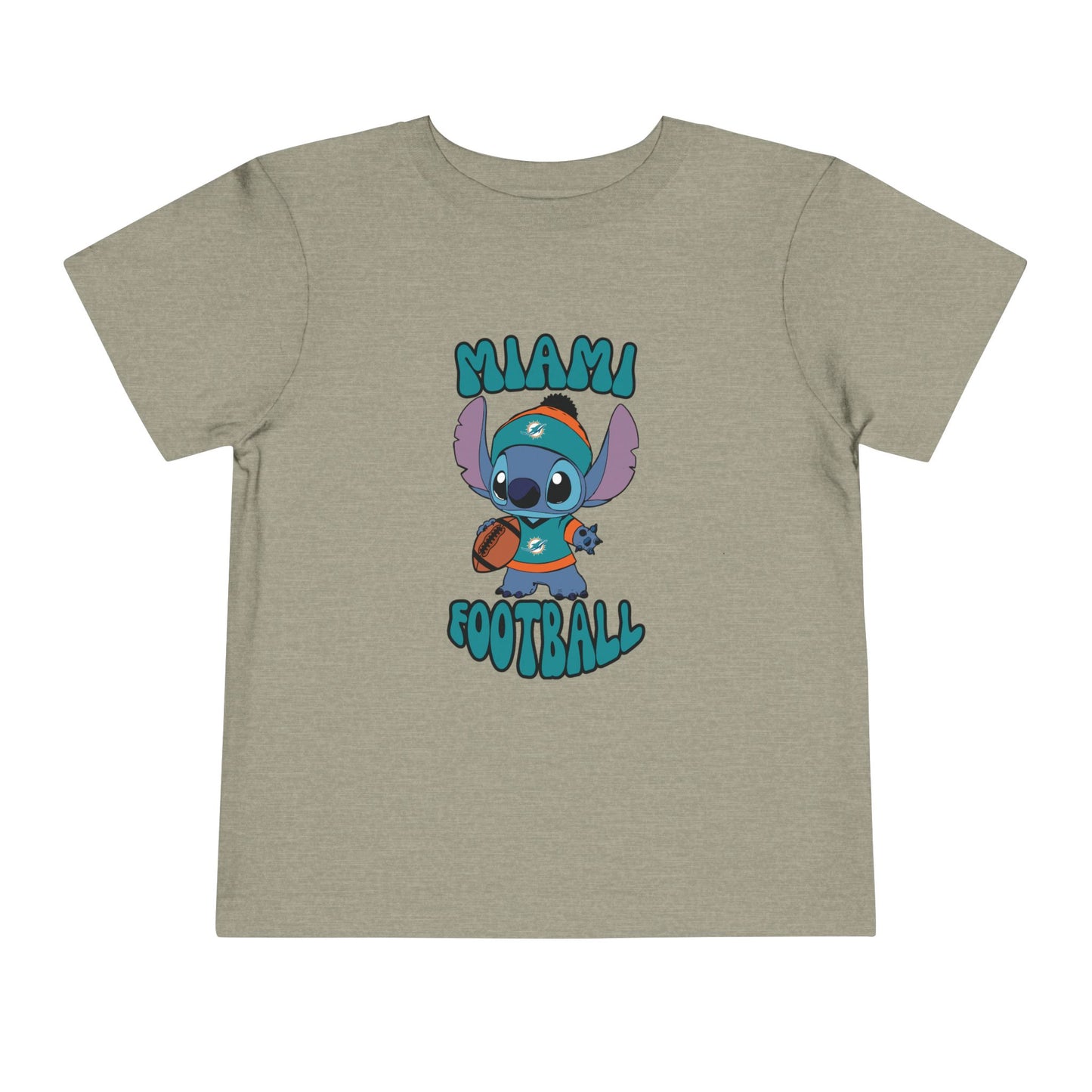 Toddler Stitch Design Dolphins Football - Inspired T-Shirt