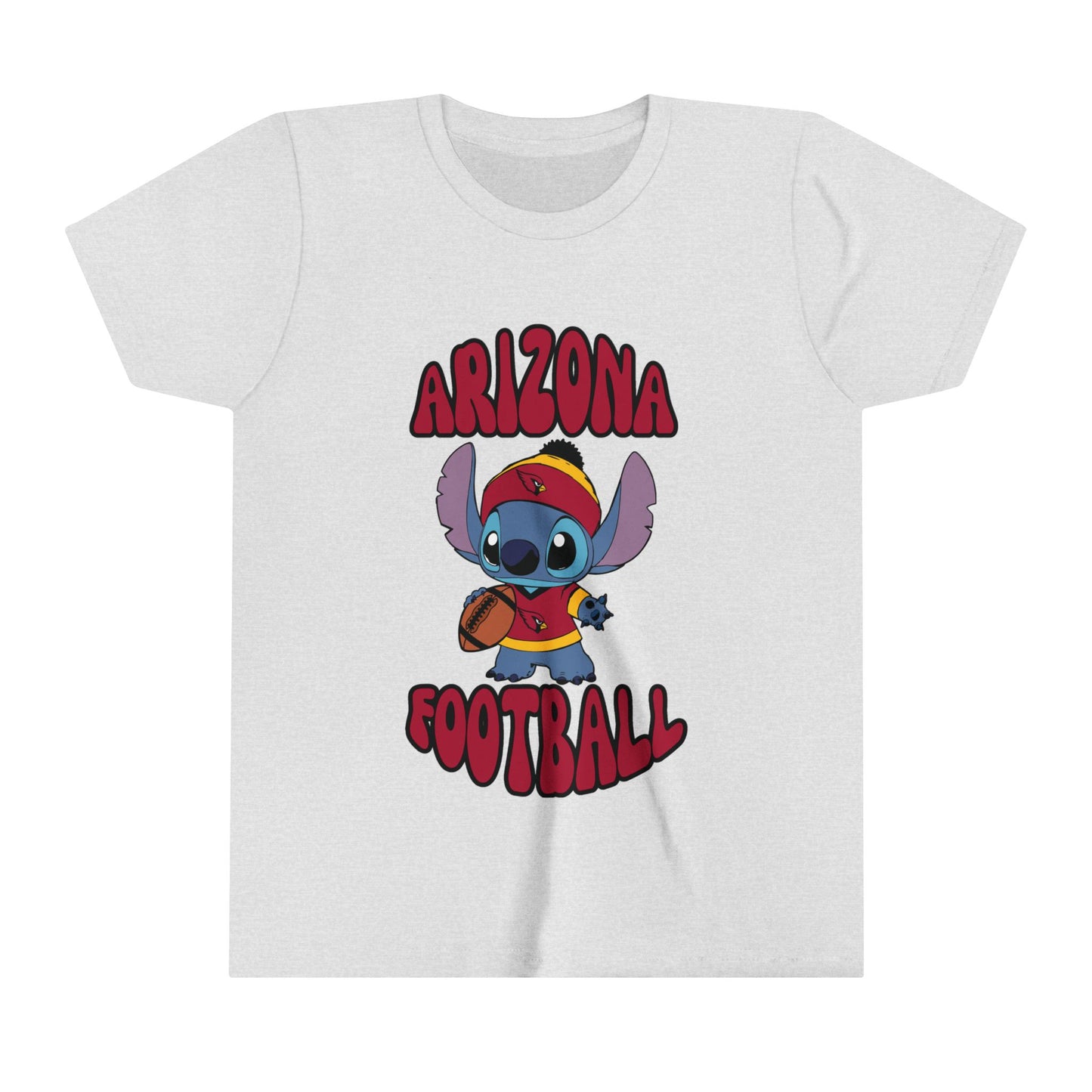 Youth Stitch Design Cardinals Football - Inspired T-Shirt