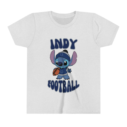 Youth Stitch Design Colts Football - Inspired T-Shirt