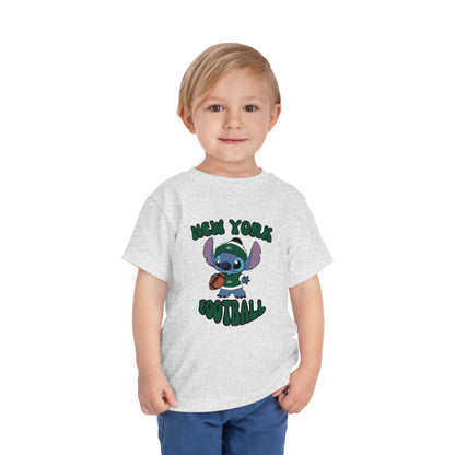 Toddler Stitch Design Jets Football - Inspired T-Shirt