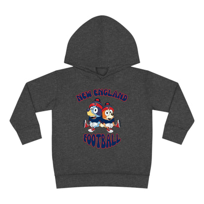 Toddler Bluey & Bingo Design Patriots Football - Inspired Pullover Fleece Hoodie