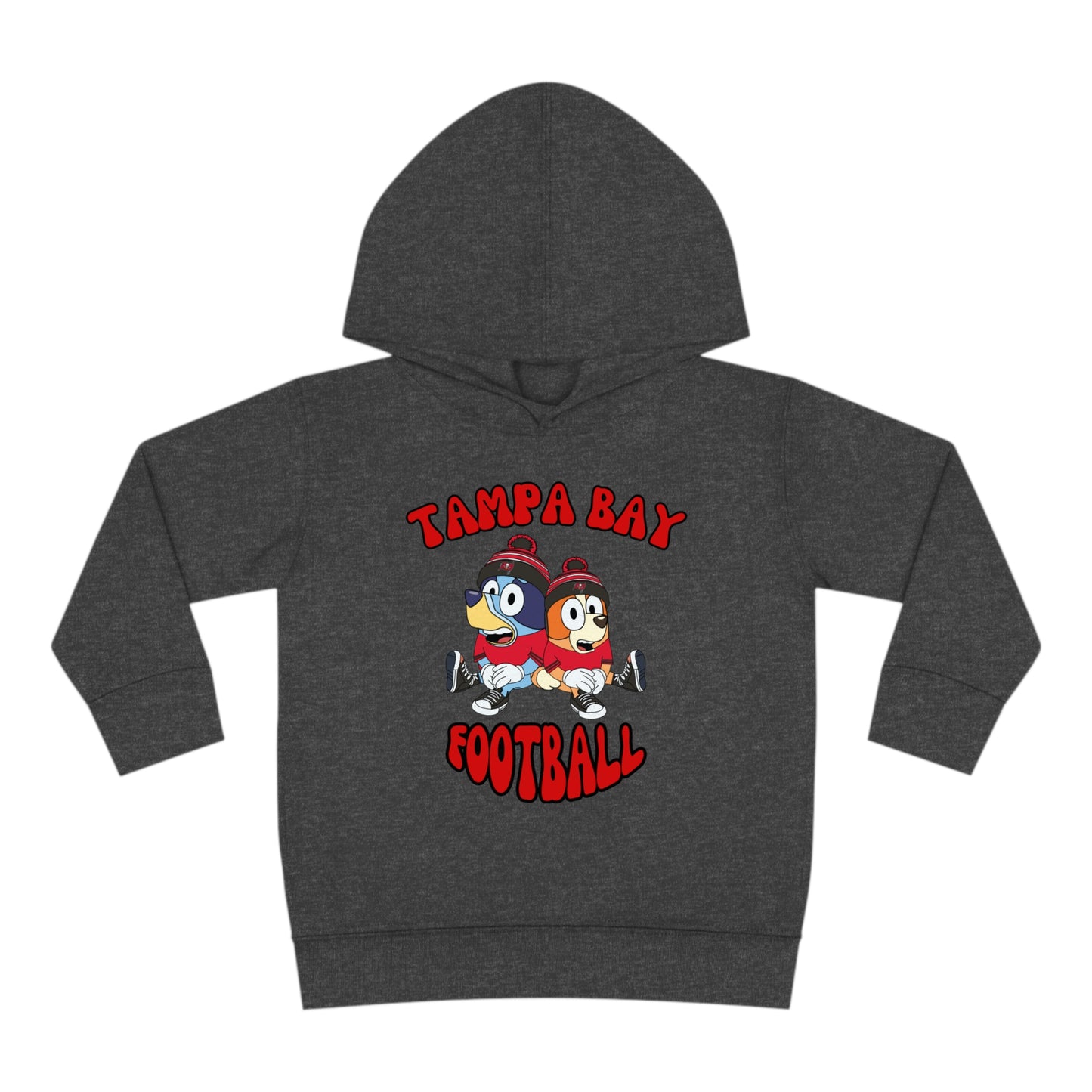 Toddler Bluey & Bingo Design Buccaneers Football - Inspired Pullover Fleece Hoodie