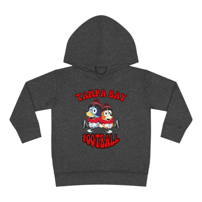 Toddler Bluey & Bingo Design Buccaneers Football - Inspired Pullover Fleece Hoodie