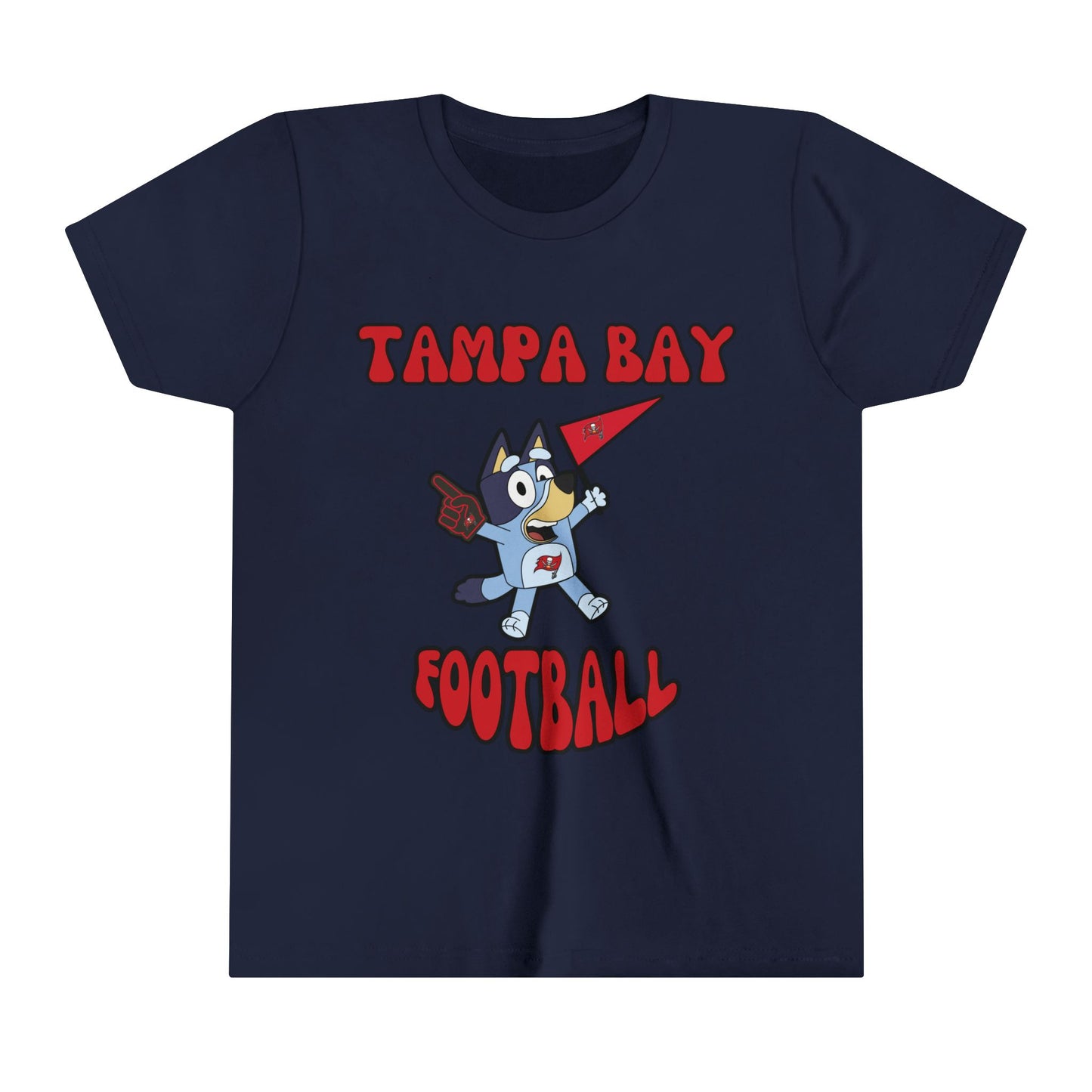 Youth Bluey Design Tampa Bay Buccaneers Football -Inspired T-Shirt